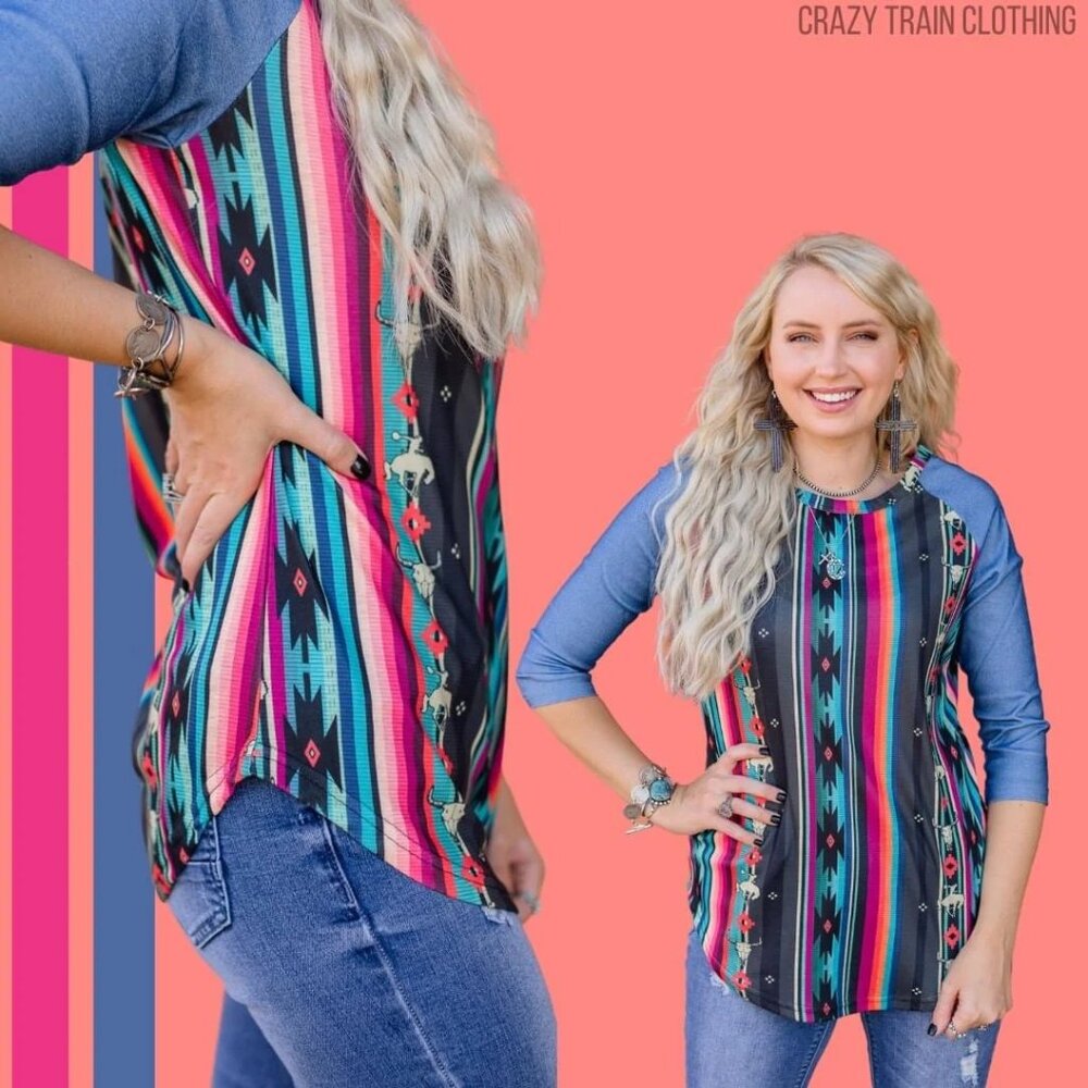 Crazy Train Lone Star Legend Raglan Tee